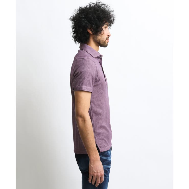 【2023年モデル】《日本製》格子柄リンクス半袖ポロシャツ | MICHEL KLEIN HOMME | 詳細画像14 