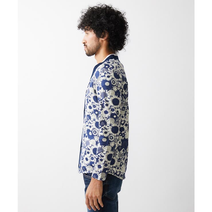 《日本製》フラワー柄プリントカーディガン | MICHEL KLEIN HOMME | 詳細画像4 