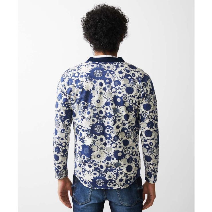 《日本製》フラワー柄プリントカーディガン | MICHEL KLEIN HOMME | 詳細画像5 