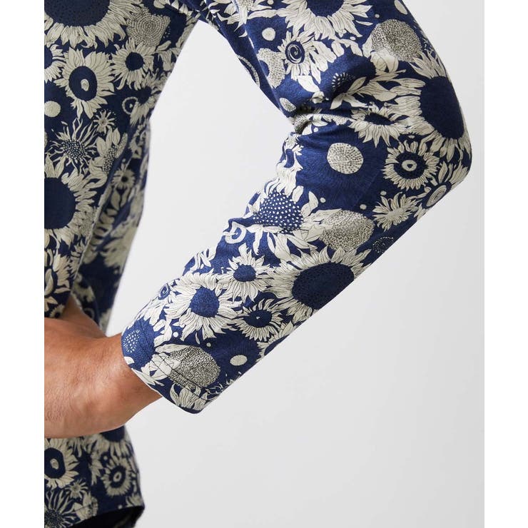 《日本製》フラワー柄プリントカーディガン | MICHEL KLEIN HOMME | 詳細画像7 