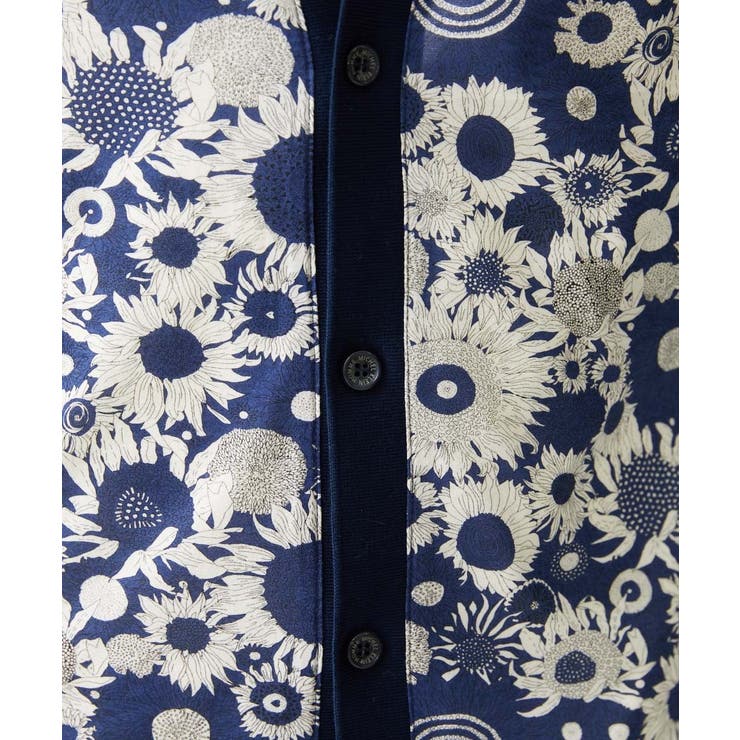 《日本製》フラワー柄プリントカーディガン | MICHEL KLEIN HOMME | 詳細画像9 