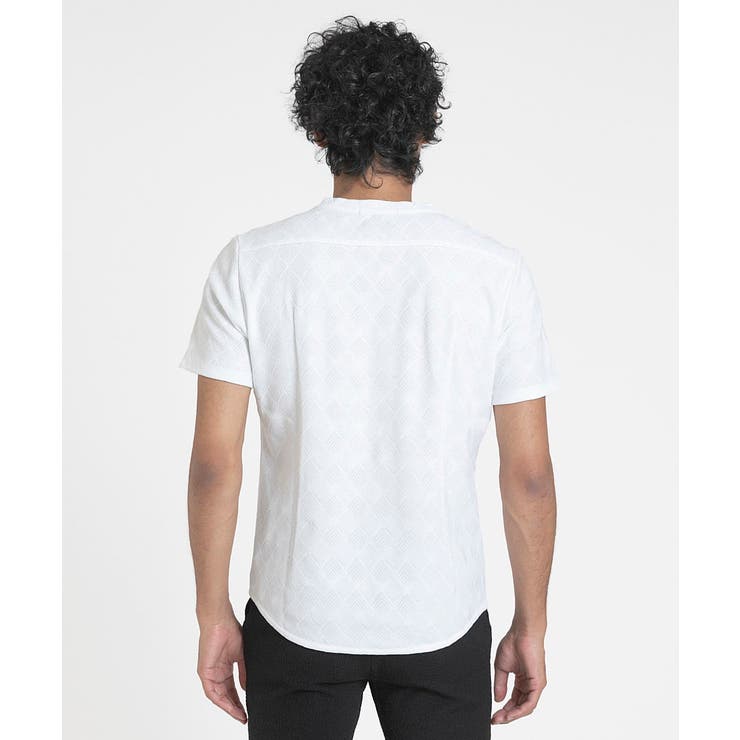 《日本製》ダイヤ柄半袖カットソー 24SS | MICHEL KLEIN HOMME | 詳細画像6 