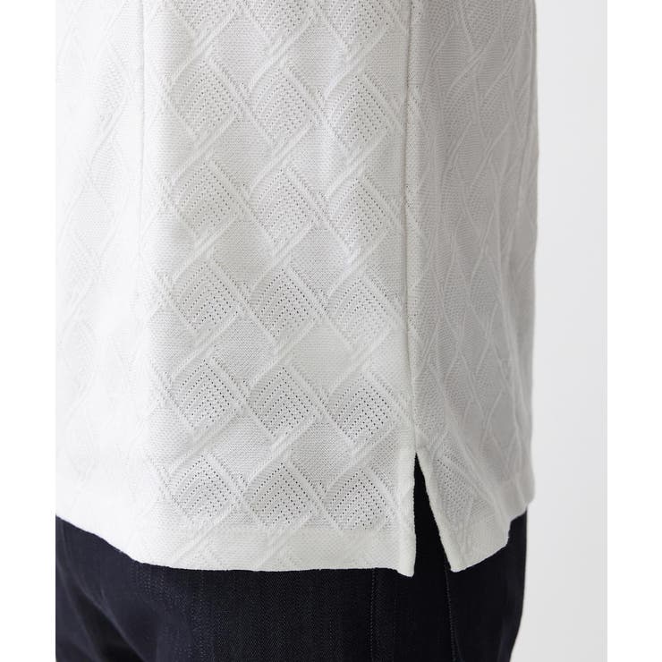 《日本製》ダイヤ柄半袖ポロシャツ | MICHEL KLEIN HOMME | 詳細画像11 