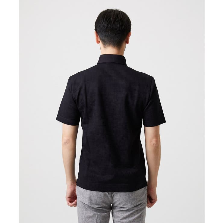 サッカージャージ半袖ポロシャツ | MICHEL KLEIN HOMME | 詳細画像5 