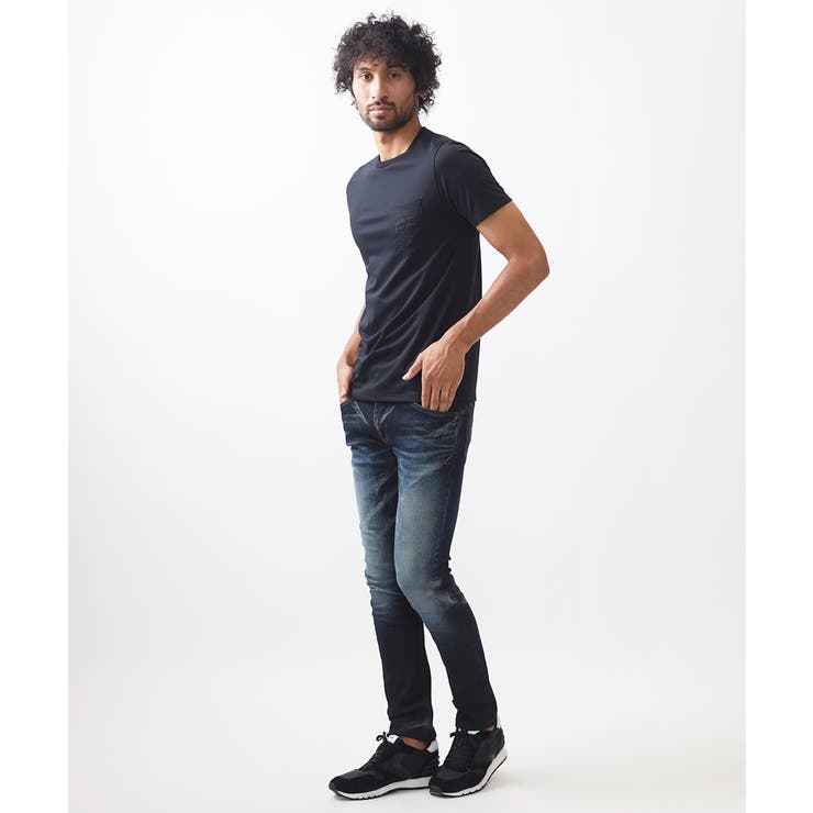 《日本製》ポケット付きクルーネック半袖カットソー | MICHEL KLEIN HOMME | 詳細画像14 