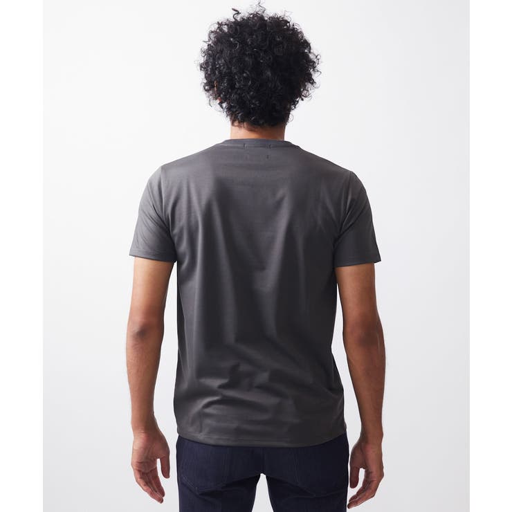 《日本製》ポケット付きクルーネック半袖カットソー | MICHEL KLEIN HOMME | 詳細画像6 