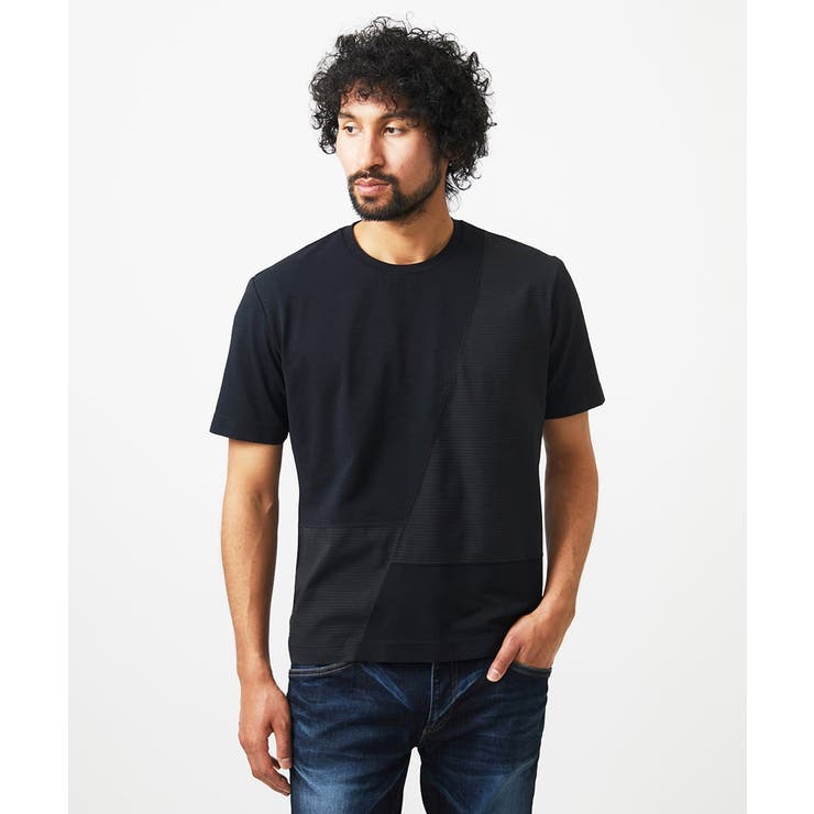 【セットアップ】切り替えクルーネック半袖カットソー | MICHEL KLEIN HOMME | 詳細画像6 