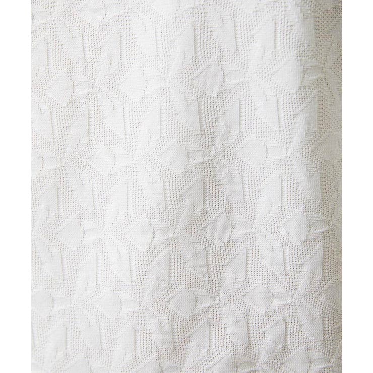 幾何学柄クルーネック半袖カットソー | MICHEL KLEIN HOMME | 詳細画像10 