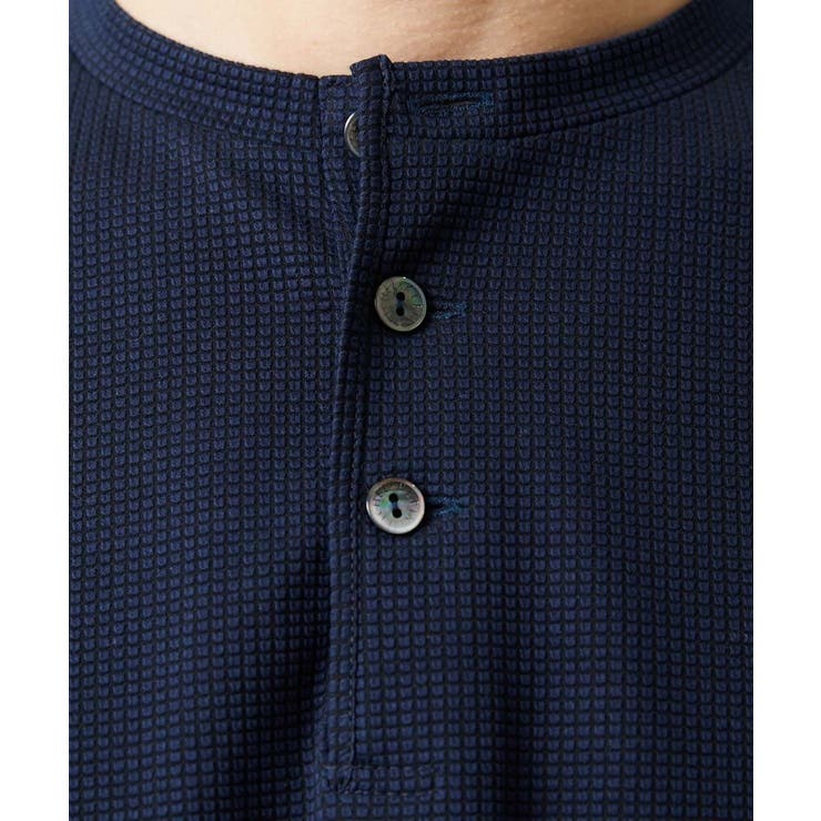 《日本製》ブロックヘンリーネック半袖カットソー | MICHEL KLEIN HOMME | 詳細画像7 