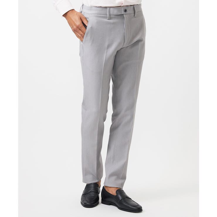 【撥水】プレビアへリンボンスラックスパンツ | MICHEL KLEIN HOMME | 詳細画像10 