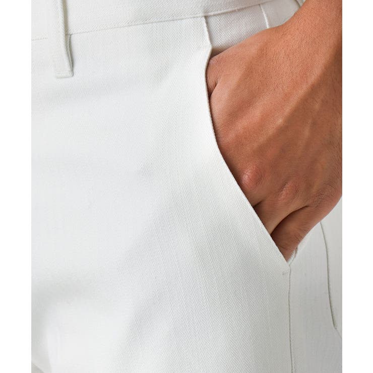 【撥水】プレビアへリンボンスラックスパンツ | MICHEL KLEIN HOMME | 詳細画像7 