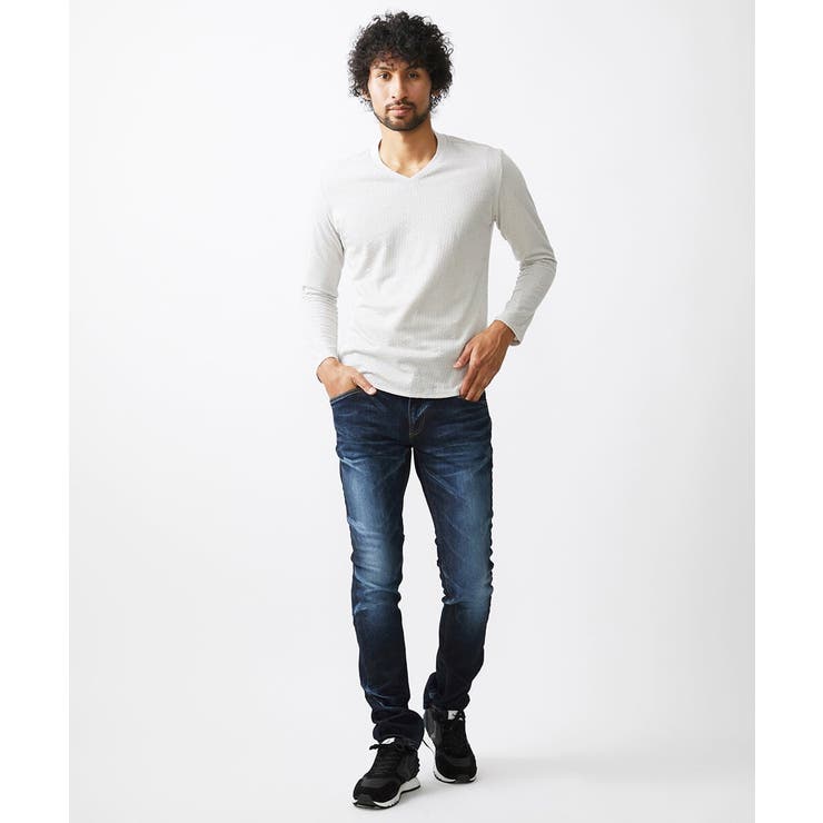 《日本製》ブルーオーシャンデニムパンツ | MICHEL KLEIN HOMME | 詳細画像4 