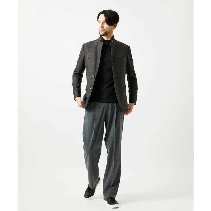 ウール調ジャージワイドスラックスパンツ | MICHEL KLEIN HOMME | 詳細画像3 