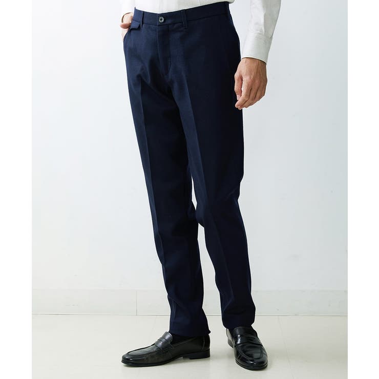 ネイビー(57) | ジャージースラックスパンツ | MICHEL KLEIN HOMME