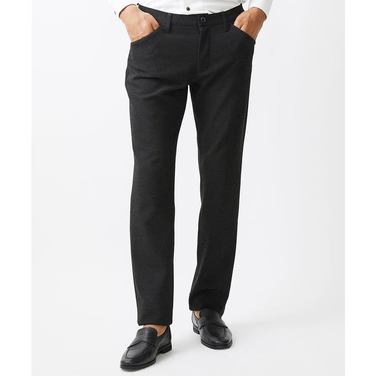 ブラック(94) | ツイード調ストレッチ5ポケットパンツ セットアップ | MICHEL KLEIN HOMME