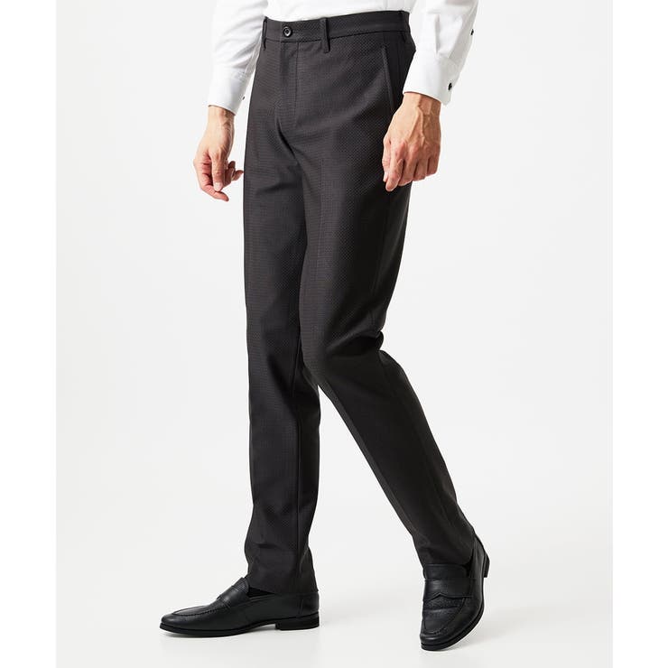 ダークグレー | トリコットストレッチスラックスパンツ | MICHEL KLEIN HOMME