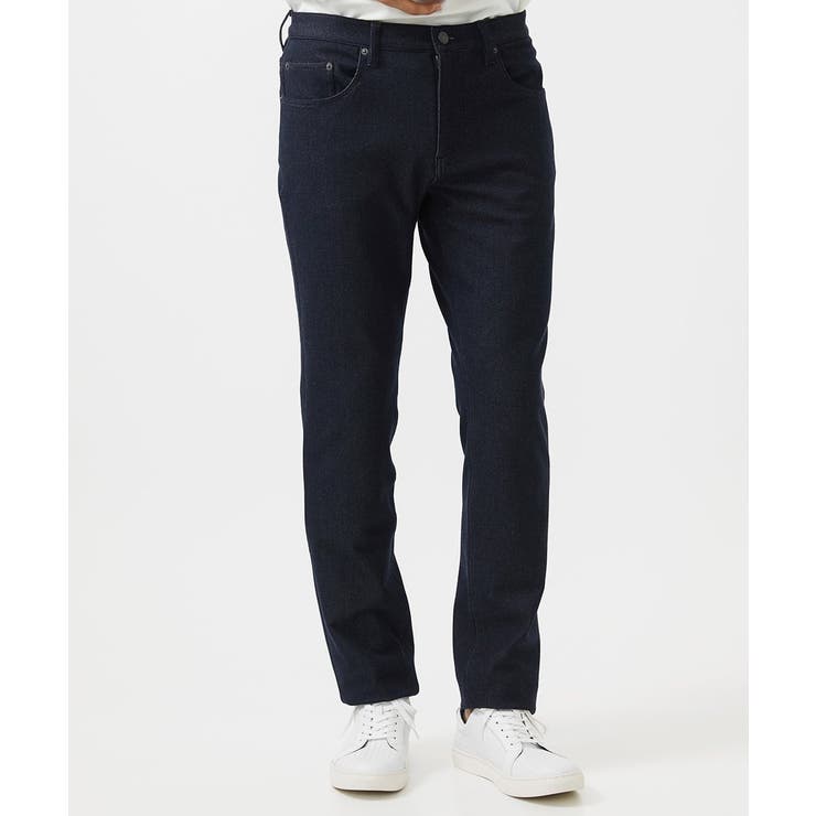 ネイビー | デニム調ストレッチファイブポケットパンツ | MICHEL KLEIN HOMME