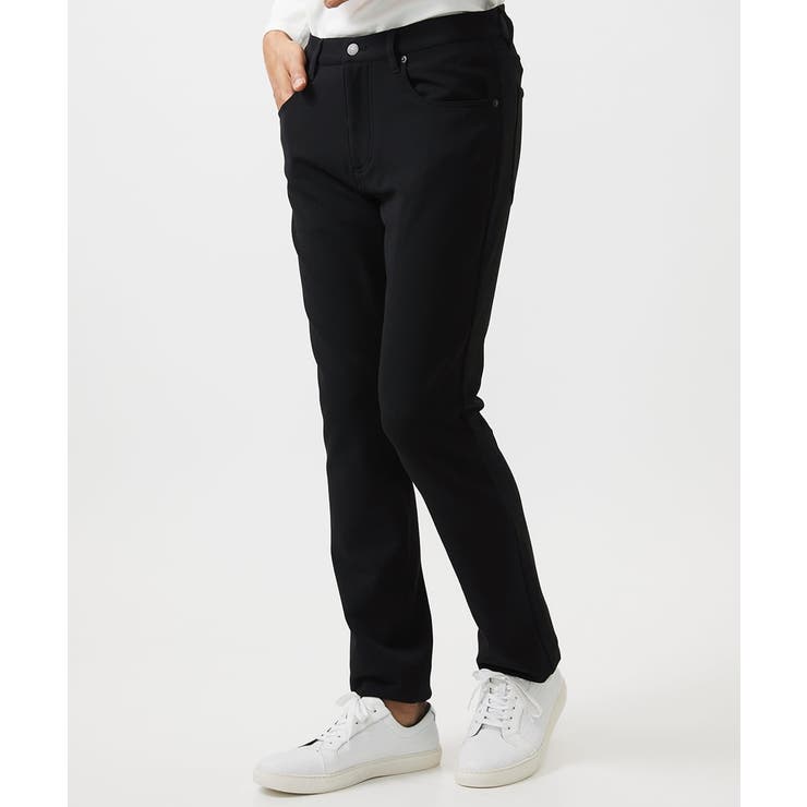 ブラック | デニム調ストレッチファイブポケットパンツ | MICHEL KLEIN HOMME