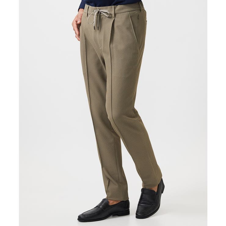ベージュ | 【セットアップ】ワンタックイージースラックスパンツ | MICHEL KLEIN HOMME