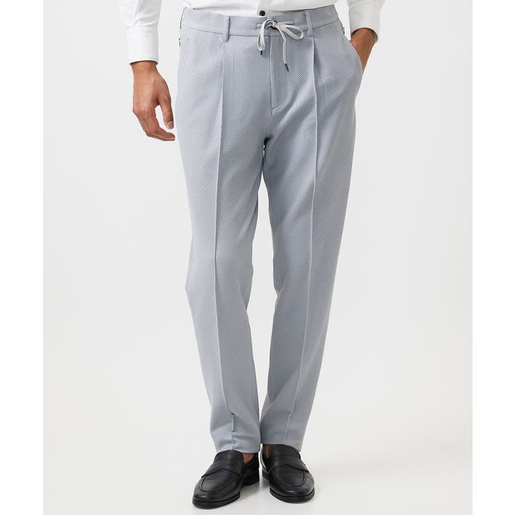 ライトグレー | 【セットアップ】ワンタックイージースラックスパンツ | MICHEL KLEIN HOMME