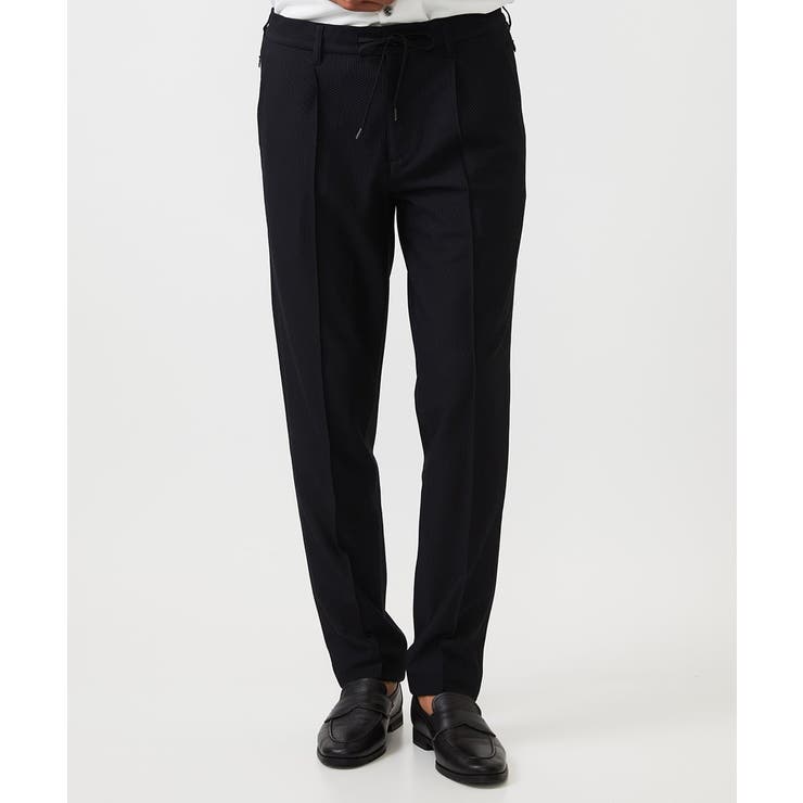 ブラック | 【セットアップ】ワンタックイージースラックスパンツ | MICHEL KLEIN HOMME