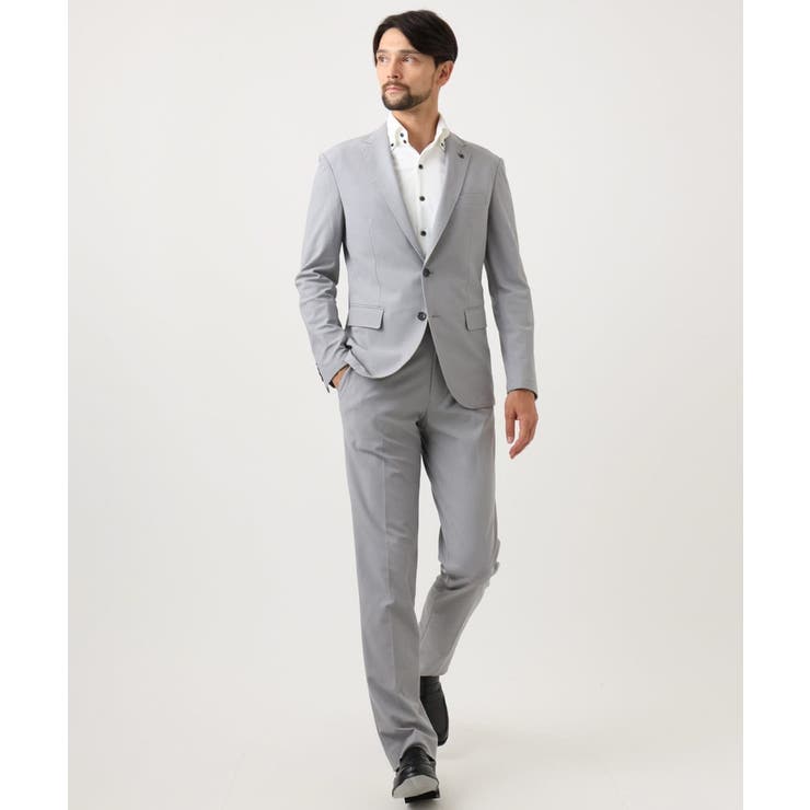 【セットアップ】コットンライクストレッチスラックスパンツ | MICHEL KLEIN HOMME | 詳細画像3 