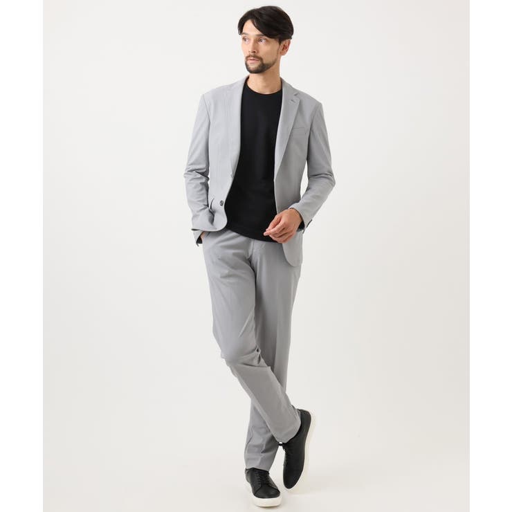 【セットアップ】コットンライクストレッチスラックスパンツ | MICHEL KLEIN HOMME | 詳細画像4 