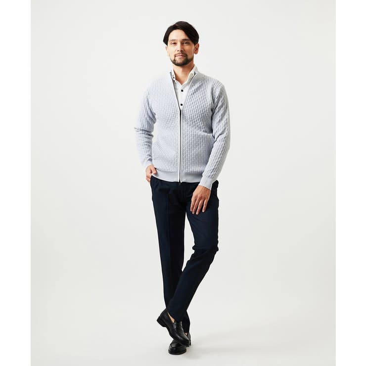 4wayストレッチスラックスパンツ | MICHEL KLEIN HOMME | 詳細画像3 