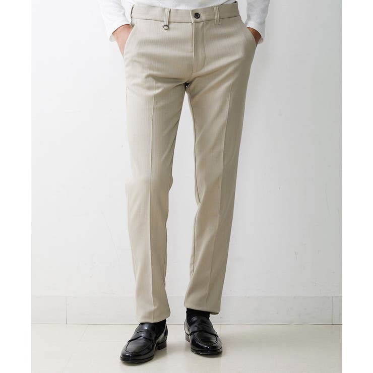 ベージュ(82) | ブッチャースラックスパンツ | MICHEL KLEIN HOMME