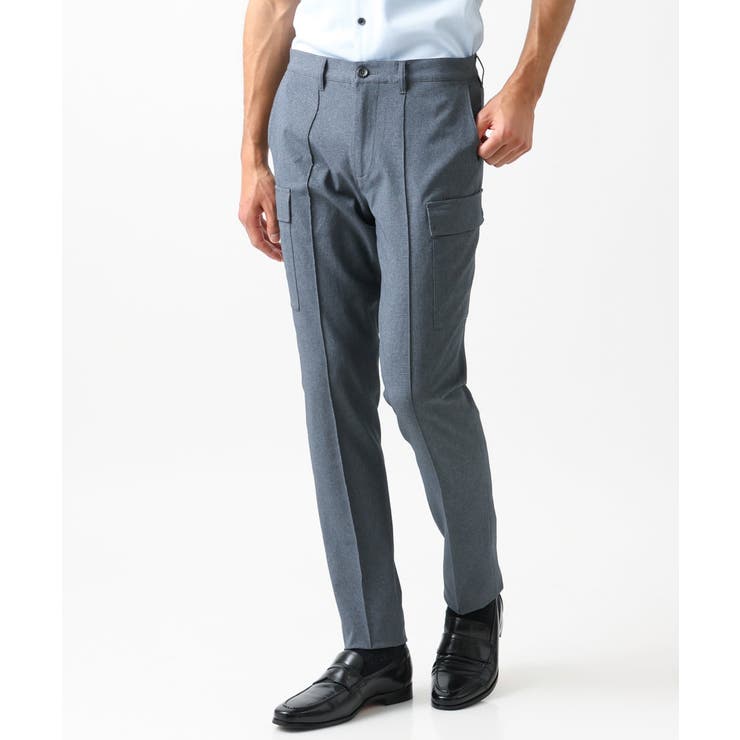 グレー(92) | メッシュスラックスカーゴパンツ | MICHEL KLEIN HOMME