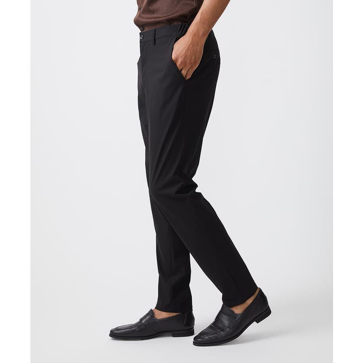 ブラック | 【セットアップ】ストレッチスラックスパンツ | MICHEL KLEIN HOMME