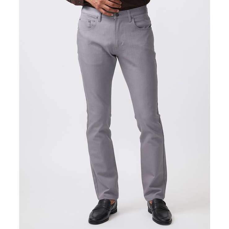 グレー | 【撥水】プレビアシャンブレー5ポケットパンツ | MICHEL KLEIN HOMME