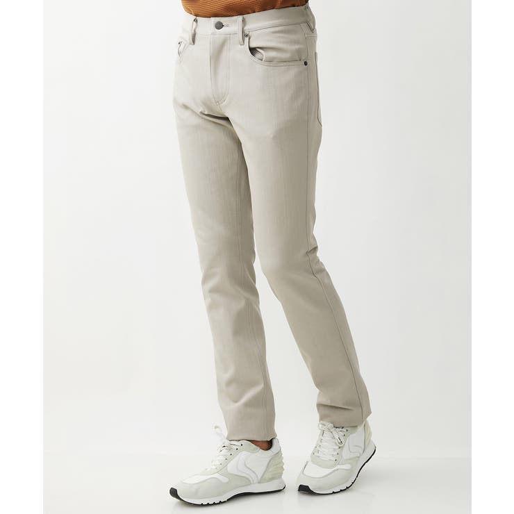 ベージュ | 【撥水】プレビアシャンブレー5ポケットパンツ | MICHEL KLEIN HOMME