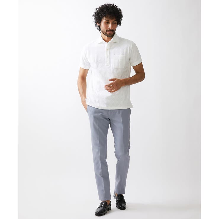 【撥水】プレビアシャンブレースラックスパンツ | MICHEL KLEIN HOMME | 詳細画像2 