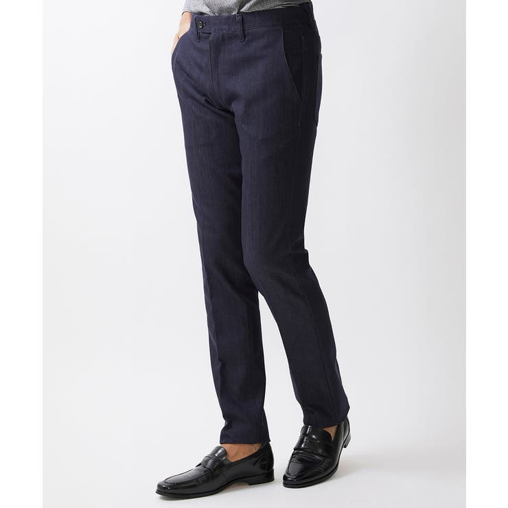 【撥水】プレビアシャンブレースラックスパンツ | MICHEL KLEIN HOMME | 詳細画像4 