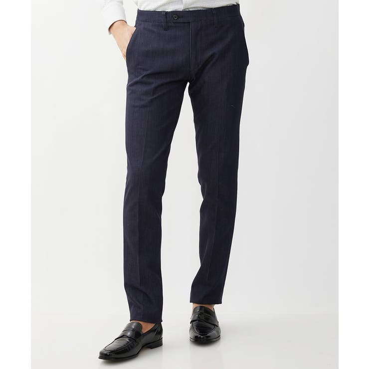 【撥水】プレビアシャンブレースラックスパンツ | MICHEL KLEIN HOMME | 詳細画像2 