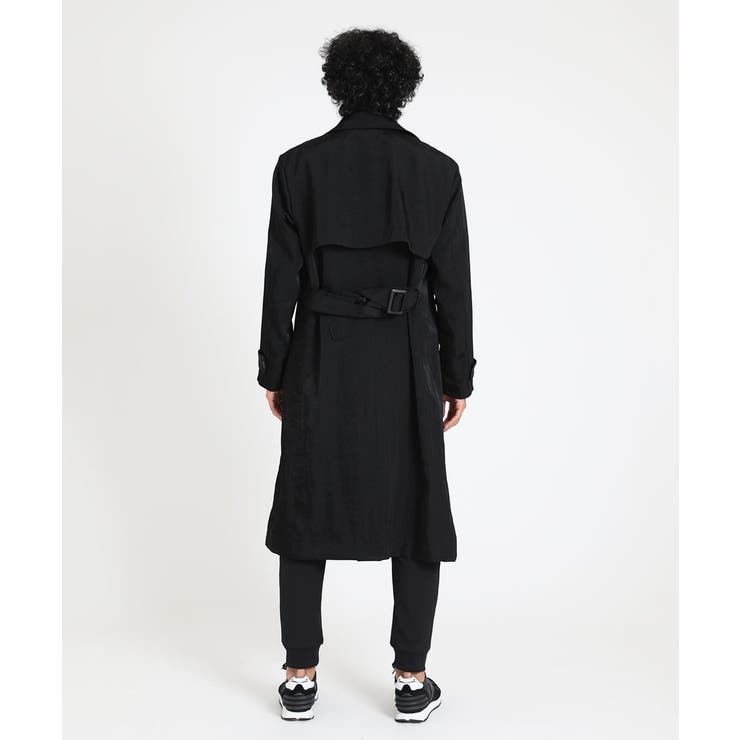 極美品 KENZO HOMME マキシ丈 ベルト付ダブルブレストコート ブラック ダブルブレストマキシコート[品番：ITKW0014627]｜MICHEL KLEIN