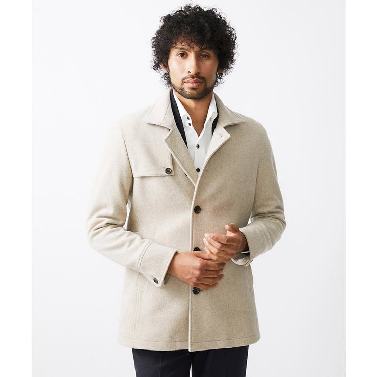 スタンドカラーウールコート | MICHEL KLEIN HOMME | 詳細画像8 