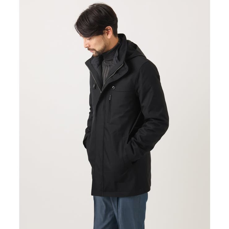 ブラック | 3WAYライナー付きコート | MICHEL KLEIN HOMME