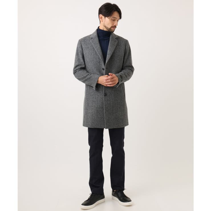 ウールヘリンボンチェスターコート | MICHEL KLEIN HOMME | 詳細画像2 