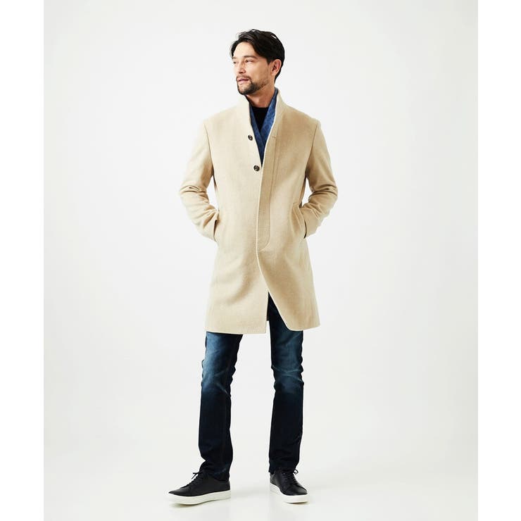 スタンドカラーロングコート | MICHEL KLEIN HOMME | 詳細画像15 