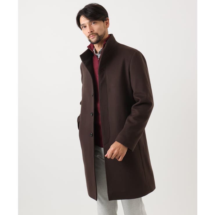 スタンドカラーロングコート | MICHEL KLEIN HOMME | 詳細画像18 