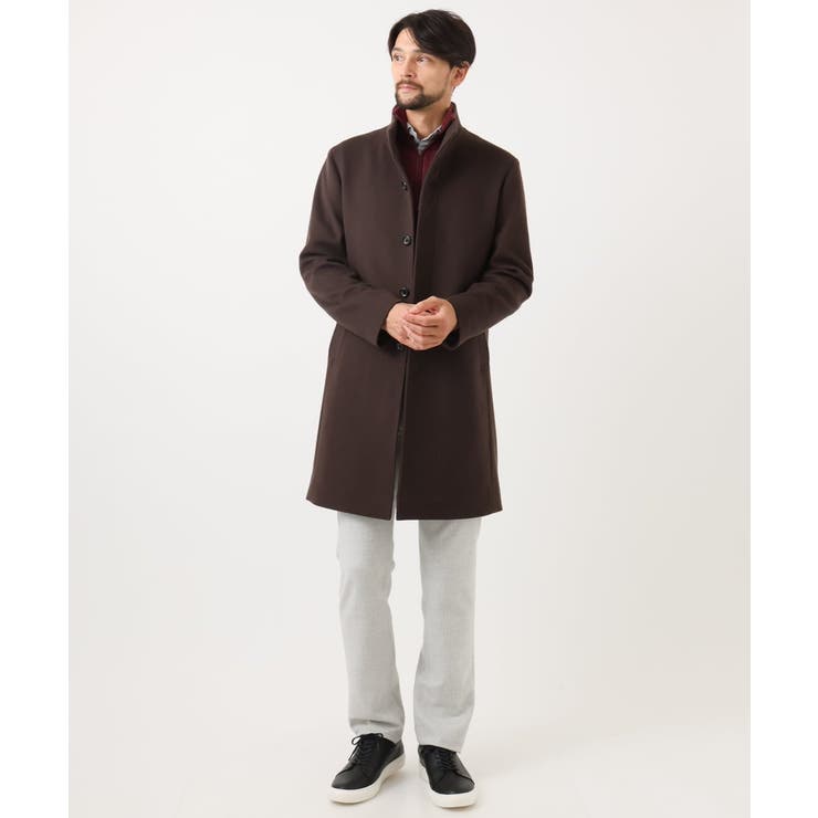 スタンドカラーロングコート | MICHEL KLEIN HOMME | 詳細画像19 