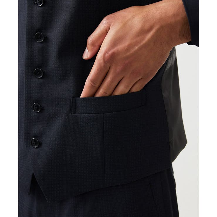 【セットアップ】チェック柄ベスト | MICHEL KLEIN HOMME | 詳細画像10 