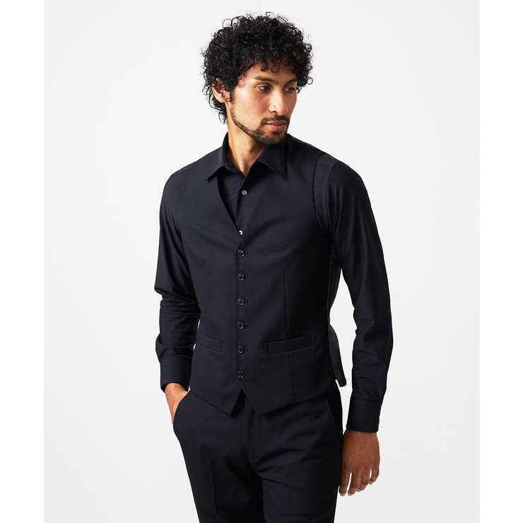 ブラック | 【セットアップ】小紋柄ベスト | MICHEL KLEIN HOMME