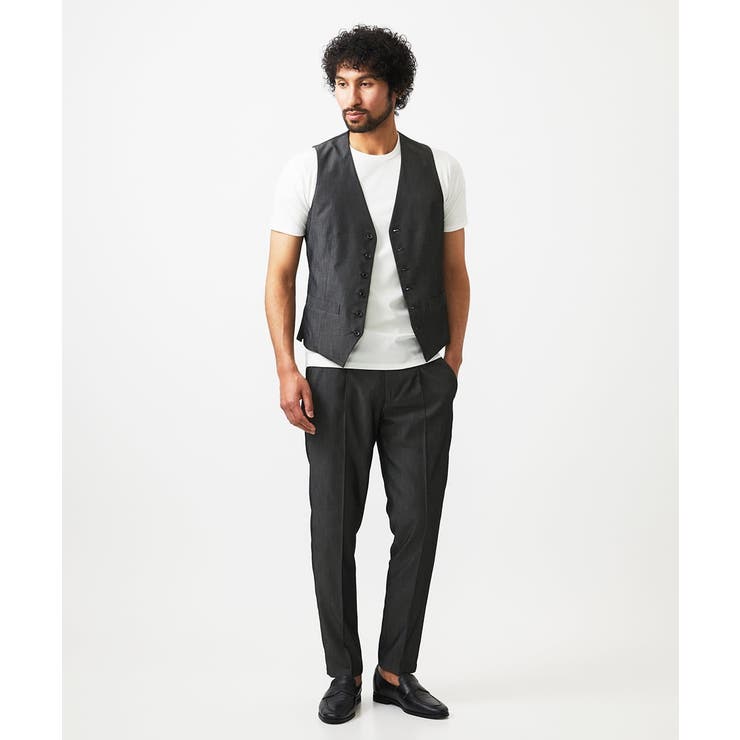 【セットアップ】デニム調リバーシブルベスト | MICHEL KLEIN HOMME | 詳細画像19 