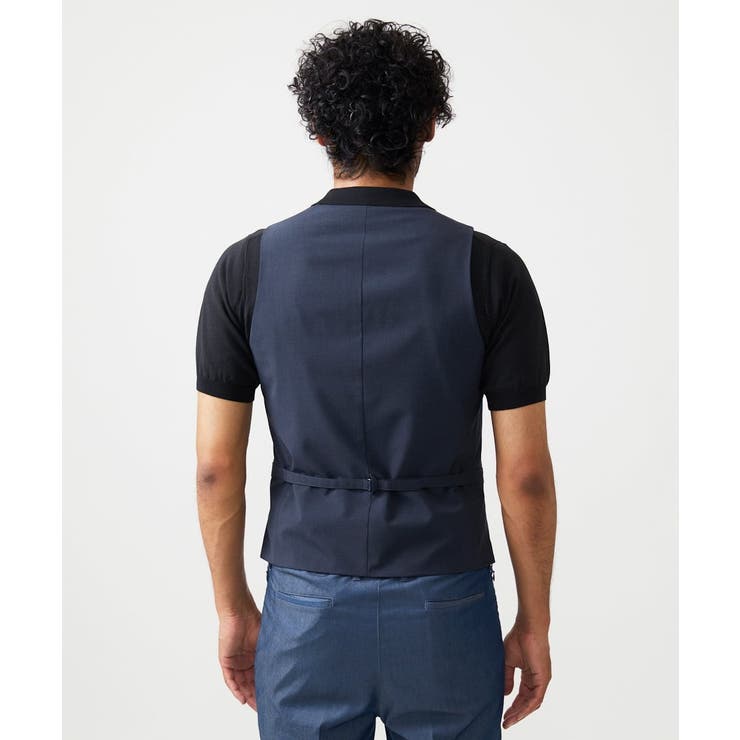 【セットアップ】デニム調リバーシブルベスト | MICHEL KLEIN HOMME | 詳細画像5 