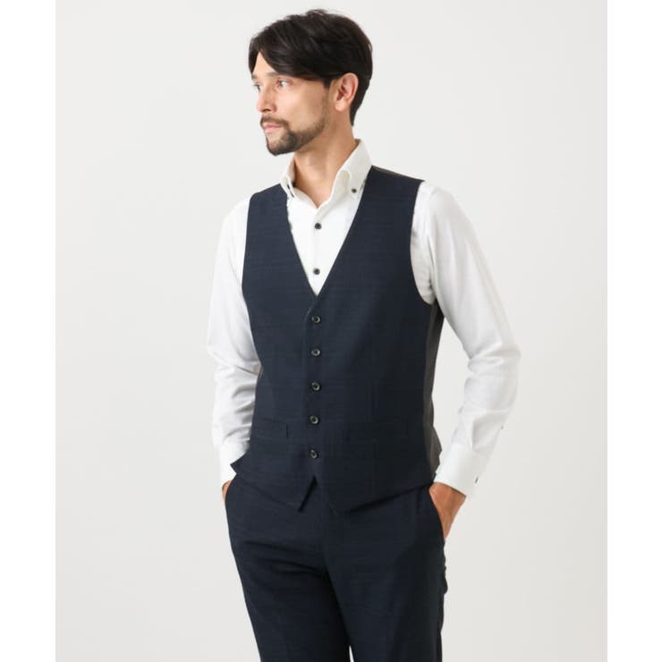 【セットアップ】3ピース対応リバーシブルベスト | MICHEL KLEIN HOMME | 詳細画像2 