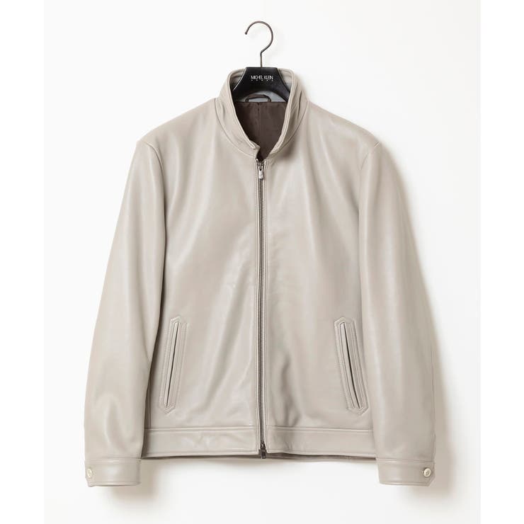 レザースタンドブルゾン[品番：ITKW0019168]｜MICHEL KLEIN