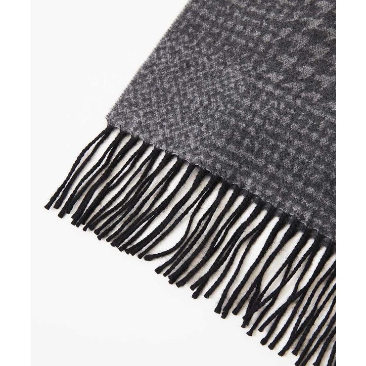 グレンチェック柄ウールマフラー | MICHEL KLEIN HOMME | 詳細画像4 